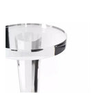 Plata Import Oscar 16"W Round Acrylic Side Table - Clear-Functional round design with a focus on clean lines