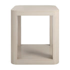 Hudson&Canal Stellan 20"W Square Side Table - Alder White-Table is made of high-quality and durable MDF materials