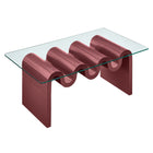 Modway - Ondine Plateau en verre Table basse - Pomme épicée-8