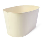 My Home My Living - Ensemble de 3 grands récipients ovales en métal - 38 cm L x 24 cm P x 20 cm H - Crème-Le design élégant et fonctionnel rend les conteneurs idéaux pour la décoration et le stockage