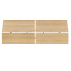 Nexera Panoramic Headboard - Queen Size - Natural Maple-Perfectly matches various queen size beds from Nexera (sold separately)