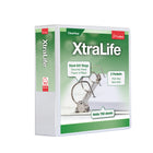 Cardinal® - Reliure XtraLife ClearVue verrouillable à anneaux en «D», blanche, 3 po-Avec pochettes à l'intérieur des deux couvertures   