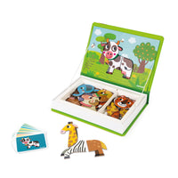 Janod - Magnéti'book - Les animaux-Jeu éducatif magnétique sur le thème des animaux.