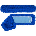 Gritt Commercial Microfiber Looped Dust Mop Pad Head - 48" x 5" - Blue-Length: 48 Inches
