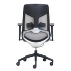 Serta Destin Mesh Task Chair - Grey-5-star steel base in black