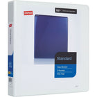 Staples Standard View Binder with D-Rings - 1 1/2" - White-Ring resists gapping for smooth page turning