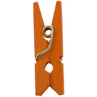 JAM Paper - Pinces à linge en bois - petites - 2 -2 cm - orange - 50 pinces à linge/paquet-Disponible dans une variété de tailles et de couleurs.