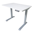 Victor - Bureau debout electrique compact reglable en hauteur, 3' de large, blanc-Bureau debout compact de 3' de large