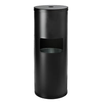 Gritt Commercial Wipes Dispenser with Built-In Trash Can - 26.5 L - Black-Trash receptacle and wipe dispenser all-in-one