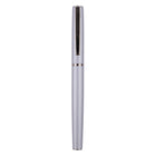 Gry Mattr Gel Pen Blue/Grey Barrel - Black Chrome Accents - 0.7mm-Gel Pen