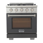 Kucht 30" KFX-X Series Pro Style Propane Gas Range - Stainless Steel/Cement Gray-Rocket power burner 21 000 btu for rapid searing