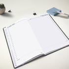 Blueline 2027 Traditional Daily Planner - 13-3/8" x 8" - Marble Green - Bilingual-Page Size: 13-3/8'' H x 8" W