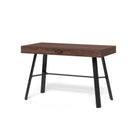 Whalen James 48"W Writing Desk - Brown/Black-Wire management cable wheels