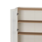 Manhattan Comfort Abbey Modern Bookcase and Sideboard - Maple and Off White - Set of 2-Tray Top Design Adding Functionality and Sophistication to this Product
