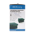 BIOS Living - Couverture Chauffante en micro-peluche - Blue et vert plaid-9