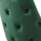 Modway Adorn Performance Velvet Dining Side Chair - Green - 2 Pack-Chair Weight Capacity: 300 lbs.