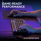 Logitech G316 X 98 Gaming Keyboard - Tactile - Black-Intuitive on-board controls: Joyful and interactive LED dot-matrix display and dial let you easily control report rate, volume, brightness, and media without leaving your game