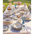 Casa Domani Rosetta Antique 12-Piece Dinner Set - Blue-The clean, round shapes are elevated by toile de jouy pattern of florals and vines.