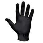 SHOWA EBT Sustainable 4 mil Nitrile Food Contact Single Use Gloves - Black - Medium - 100 Pack-4 mil low modulus black nitrile