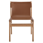 Modway Sonora Leather Dining Side Chair - Chestnut/Tan-8