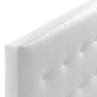 Modway Emily Upholstered Vinyl Queen Headboard - White-6