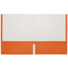 Staples Twin Pocket Portfolio - Letter Size - Orange-Holds up to 100 sheets of Letter Size paper (50 per pocket)