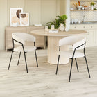 Zuo Josephine Dining Chair - Cream - Set of 2-Chair Weight Capacity: Supports up to 350 lb