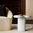 Modway Elowen Outdoor Side Table - White-Non-Marking Levelers