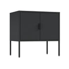 Manhattan Comfort Ava 23.6" Modern Accent Cabinet - Black-Crafted with High Quality Steel to Ensure Long Lasting Use