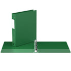 Davis Group Premium Economy Binder - Round Ring - 1" - Green - 6 Pack-1"