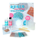 Art 101 - Kit de dessous de verre à paillettes en résine-Kit de projet en résine tout compris de 23 pièces pour débutant