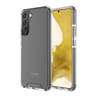 AXS - PROShield etui transparent teste contre les chutes pour Samsung Galaxy S22 Plus, Noir-La bordure surelevee ameliore la protection de l'ecran contre les egratignures