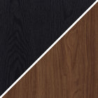 Hudson&Canal Lillian Rectangular TV Stand for TV's up to 75" - Black Grain/Satin Walnut-9