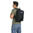 Jansport Crosstown Plus Backpack - Black-Front utility pocket with organizer