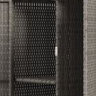 Outsunny - Armoire de rangement extérieure en osier avec étagères-Convient pour la piscine, la terrasse, le jardin, la salle de bain, le spa ou la véranda