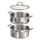 Tramontina - Ensemble cuiseur vapeur en acier inoxydable de 5 Qt – Prêt pour induction-6