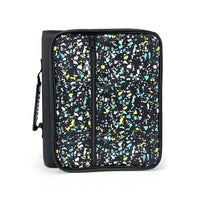 Pep Rally 2" Zipper Binder - Terrazzo Design-Large capacity zipper binder