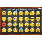 Ashley Productions Smart Poly Welcome Mat with Slip Resistant Backing - 15.5" x 23.5" - Emotion Icon Feelings - 2 Pack-Brighten up your classroom with a burst of colour and creativity, while providing a comfortable and inviting space for students to gather and learn.