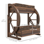 Outsunny 2-Tier Raised Garden Bed - 21.7" x 12.6" x 22"-Drainage holes prevent the garden bed from becoming a pond in heavy rains
