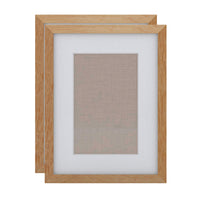 Decent Living Solid Wooden Picture Frame - 12" x 16" - Golden Teak - 2 Pack-Material: 100% Natural Solid Wood (Okan / Teak)