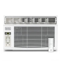 BLACK+DECKER 8,000 BTU Window Air Conditioner-KEEPS ROOM COOL: This 8,000 BTU small window air conditioner unit will keep your home cool and comfortable even in the dog days of summer. No matter the weather outside, this superior window unit AC runs at four levels: auto, low, medium and high to ensure optimal indoor relief.