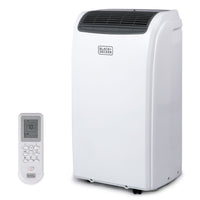 BLACK+DECKER 8,000 BTU Portable Air Conditioner with Remote Control-Portable AC: Use this personal air conditioner (15.3” x 14” x 24.8”) in rooms up to 350 sq. ft. Stay cool in the hot summer months and sleep well with this BLACK+DECKER ac unit for bedroom