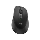 Logitech Signature Comfort M840 L Wireless Mouse - Black-Comfy grip, every click: Contoured mouse shaped for right-handed use and adapted for most hand sizes, this comfortable mouse with cozy side grips make your workday more comfortable