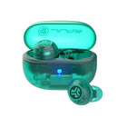 JLab Go Pop True Wireless Earbuds with Active Noise Cancelling - Transparent Teal-Active noise canceling + Be Aware for safe listening