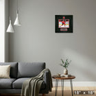 Jack Hughes Pin & Plate New Jersey Devils - Framed Print - 18" x 18"-Ready to hang - arrives fully assembled