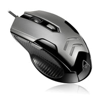 Adesso iMouse X1 RGB Gaming Mouse - Wired USB - Black-RGB wired USB gaming mouse with vibrant lighting