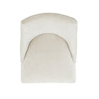 Manhattan Comfort - Lot de 4 chaises de salle à manger modernes Beever 22 po en chenille crème, rembourrées-25,6 po L x 22 po l x 39 po H