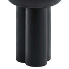 Modway Caspian Round Concrete Side Table - Black-8
