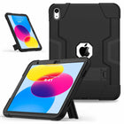Bulk Packaging Rugged Case with Kickstand iPad 10.9" 2022 10th Gen - Black-NOTE: This case doesn't come with built-in screen protector