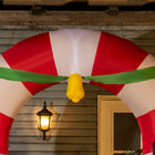 Outsunny 9' Lit Inflatable Candy Archway with Snowman Christmas Decoration-Type: Inflatable Christmas Candy Cane Arch with a Penguin and Snowman Sitting on Top of Gift Boxes 
